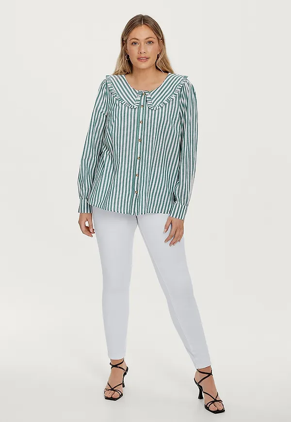 Zizzi - Jeans Amy Super Slim - Vit