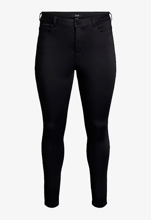 Zizzi - Jeans jCat, Stay Black, Amy - Svart
