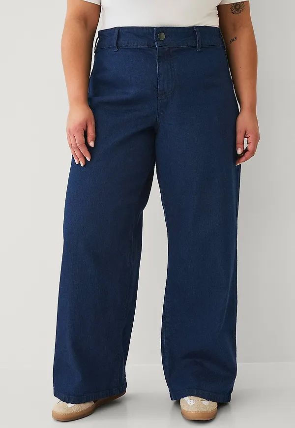 Zizzi - Jeans jLiva Wide Jeans - Blå
