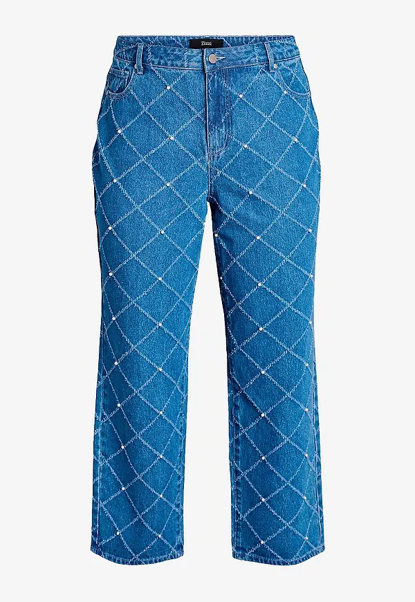 Zizzi - Jeans jMavia Pearl Kiana - Blå
