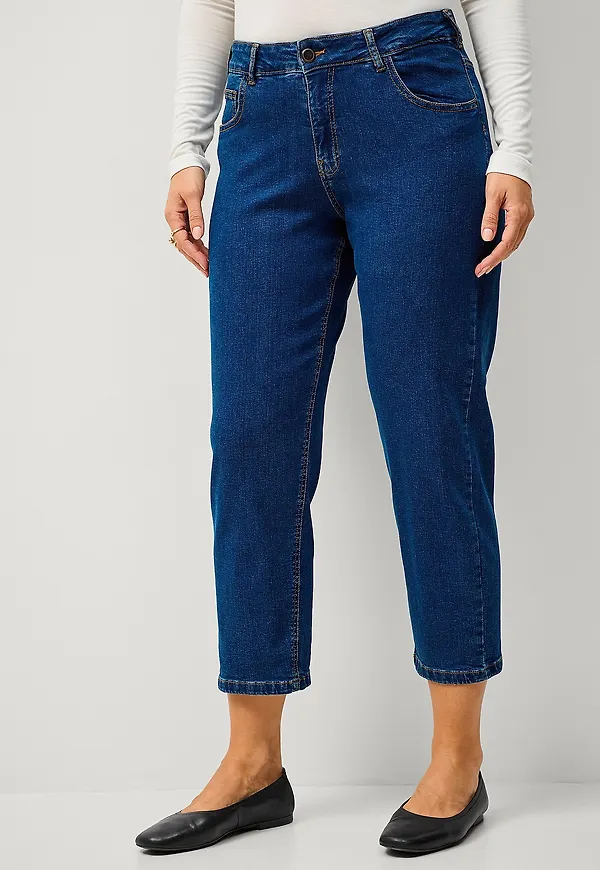 Zizzi - Jeans joLivia Copped Vera - Blå