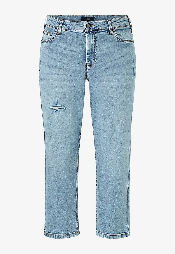 Zizzi - Jeans jOlivia Cropped Vera - Blå