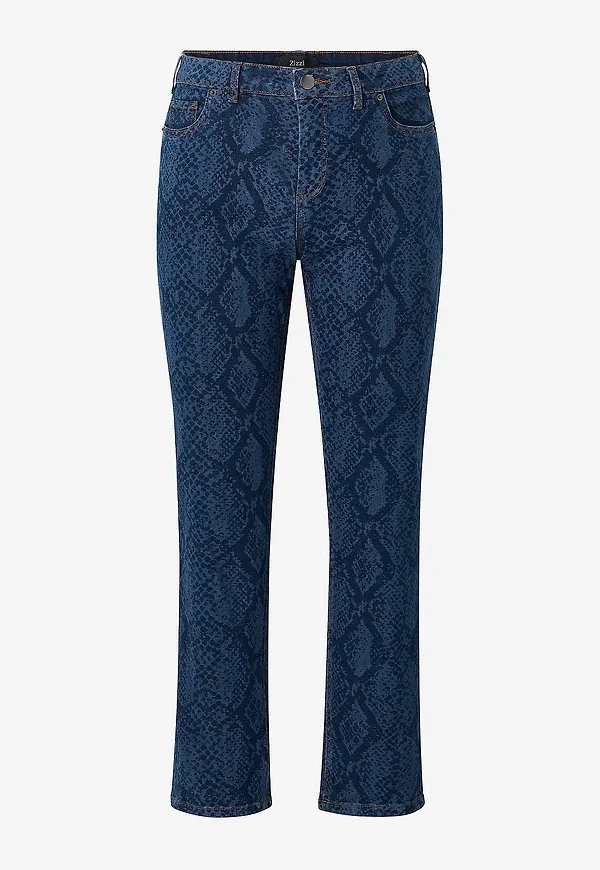 Zizzi - Jeans jOlivia Snake Emily - Blå