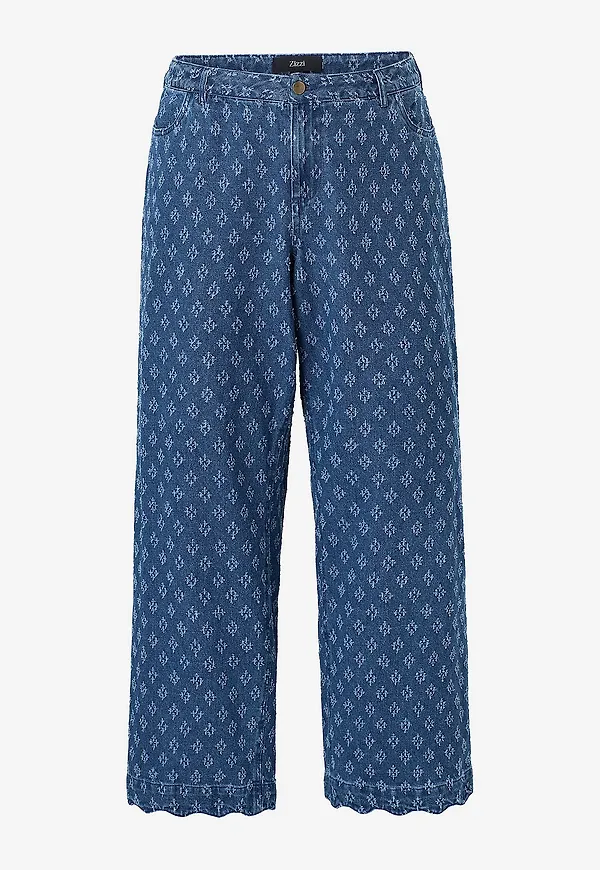 Zizzi - Jeans Jscallop, Myra Jeans - Blå