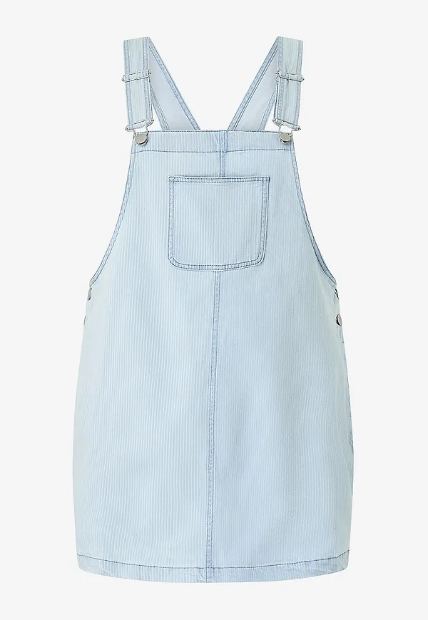 Zizzi - Jeansklänning jTali S/L Dungaree Abk Dress - Blå