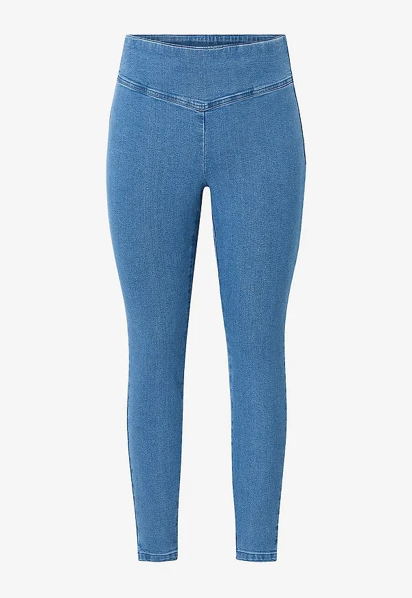 Zizzi - Jeggings jAlma, Long, Jeggings - Blå
