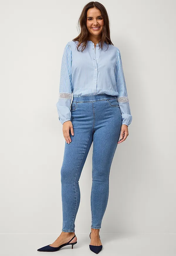Zizzi - Jeggings jTalia - Blå