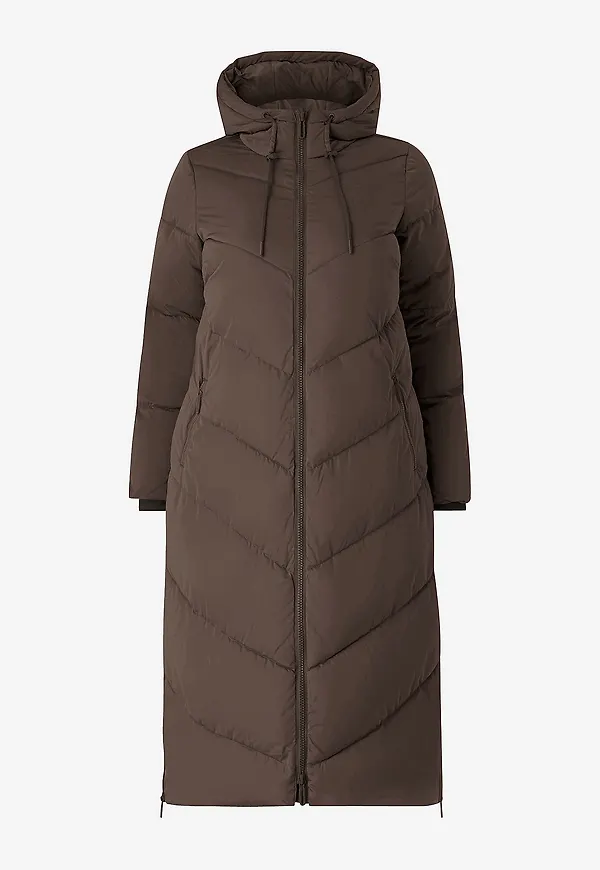 Zizzi - Kappa caNordic L/S Coat - Brun
