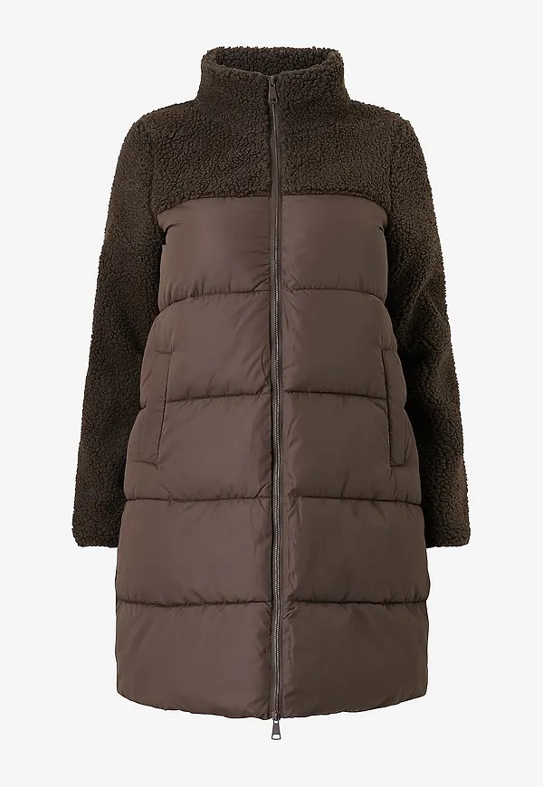 Zizzi - Kappa mMaya, L/S, Coat - Brun
