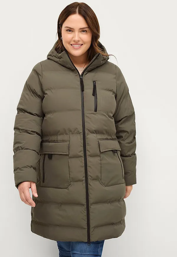 Zizzi - Kappa mSealed L/S Coat - Grå