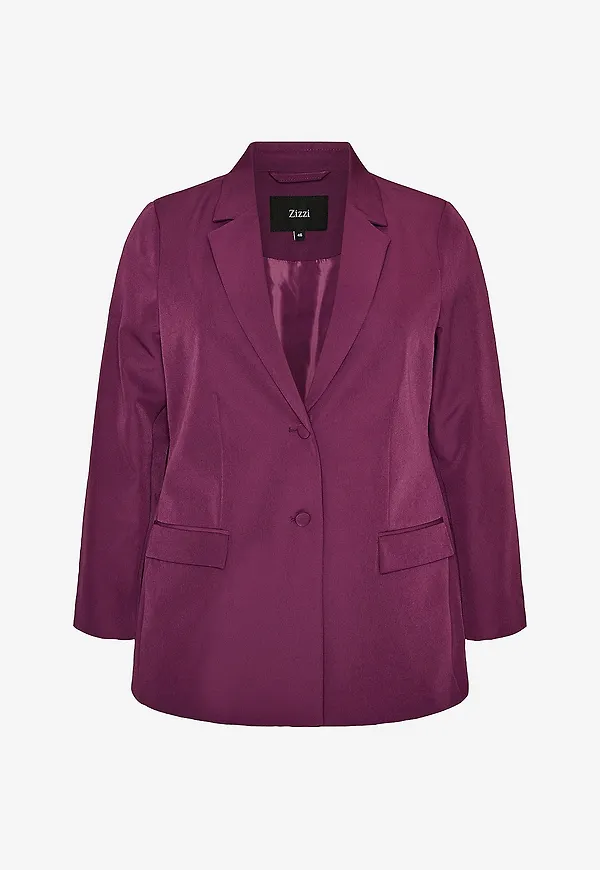 Zizzi - Kavaj caKaisa L/S Blazer - Lila