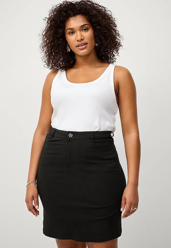 Zizzi - Kjol jEva Abk Skirt - Svart