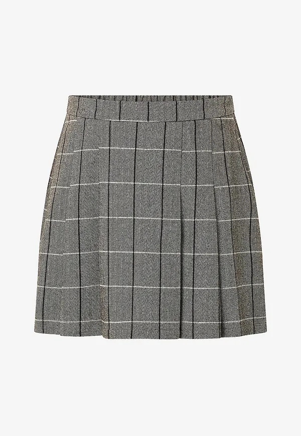 Zizzi - Kjol mKalis Abk Pleat - Brun