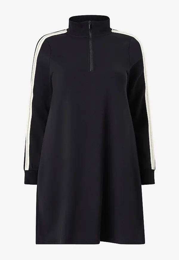 Zizzi - Klänning eSabi L/S - Svart