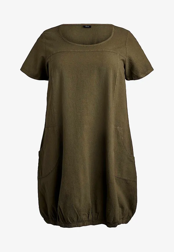 Zizzi - Klänning jEasy S/S Dress - Grön