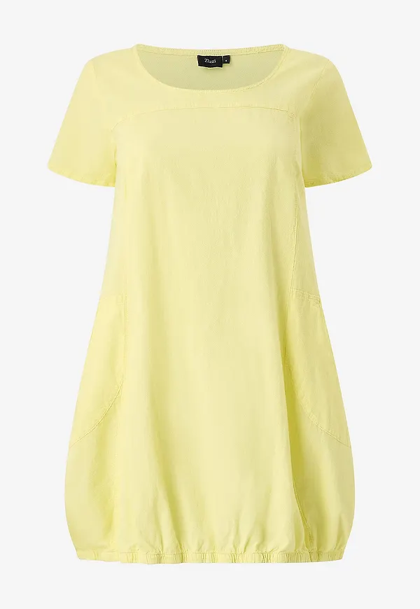 Zizzi - Klänning jEasy S/S Dress - Gul