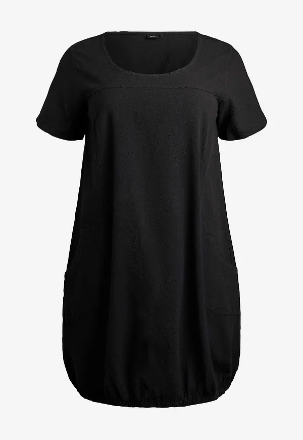 Zizzi - Klänning jEasy S/S Dress - Svart