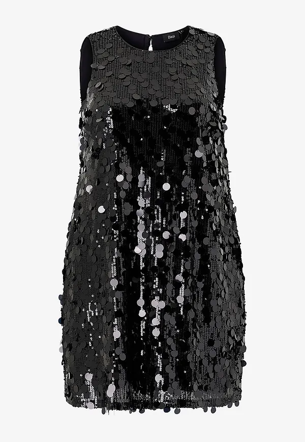 Zizzi - Klänning mDina S/L - Svart