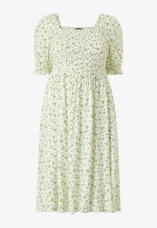 Zizzi - Klänning mRosan 1/2 Blk Dress - Vit – Ellos