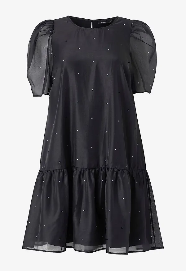 Zizzi - Klänning mTilde S/S - Svart
