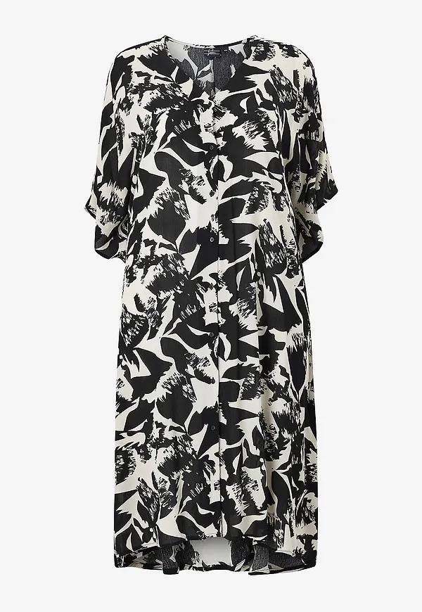 Zizzi - Klänning sLulu Blk Beach Dress - Beige
