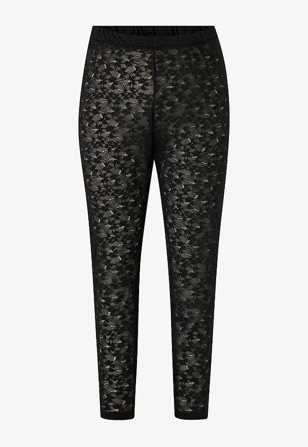 Zizzi - Leggings mLesly Long - Svart