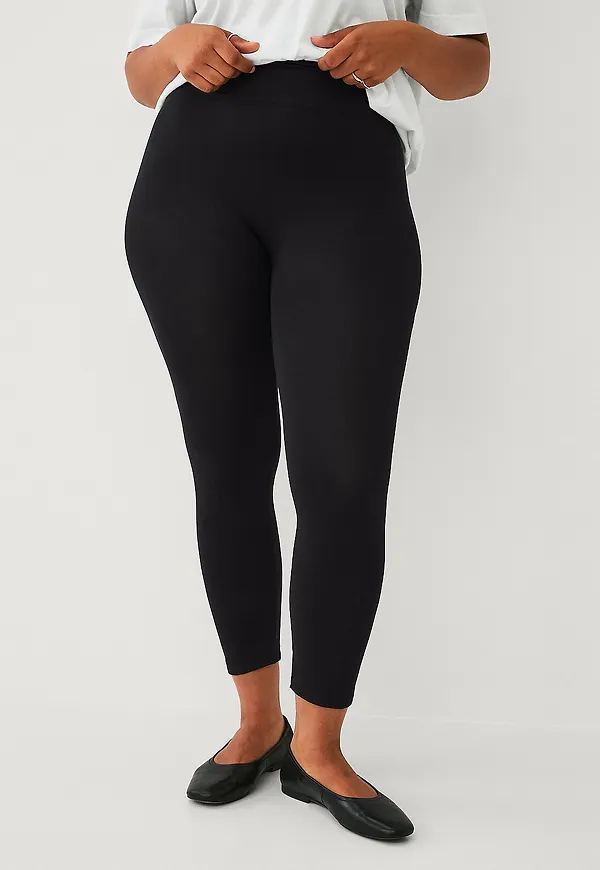 Zizzi - Leggings Seamless 3/4 Leggings - Svart