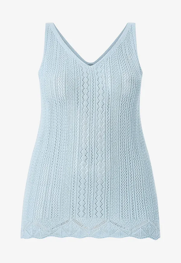 Zizzi - Linne mEmmi S/L Top - Blå