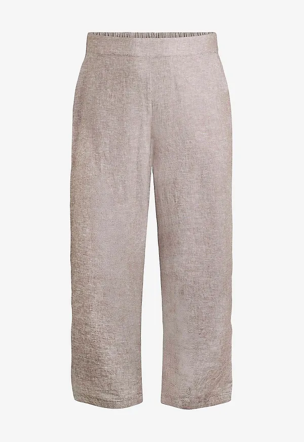 Zizzi - Linnebyxor vLina, Pants - Brun