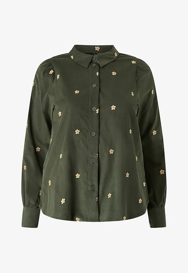 Zizzi - Manchesterskjorta mSilke L/S