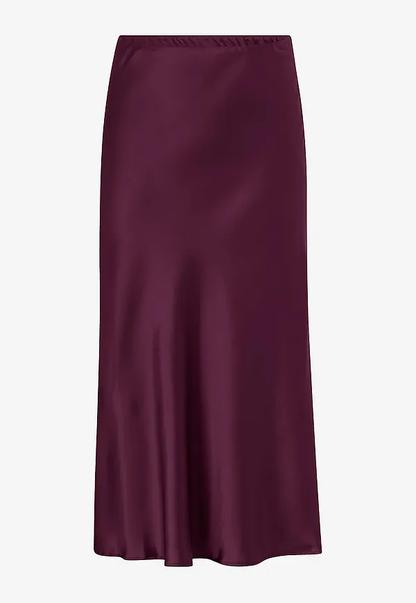 Zizzi - Maxikjol caMinela Satin - Röd