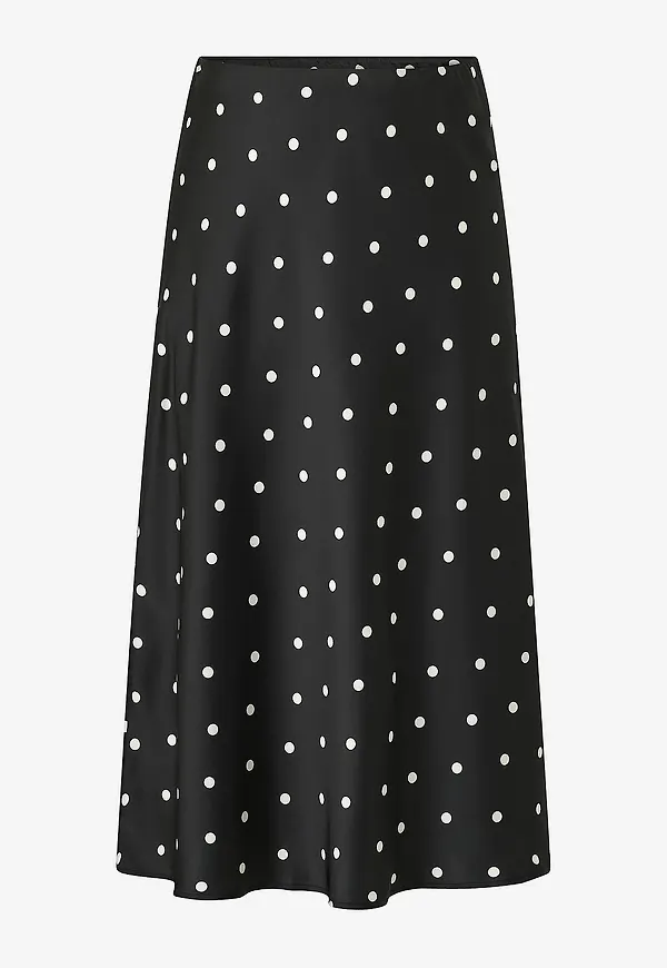 Zizzi - Maxikjol caMinela Satin - Svart