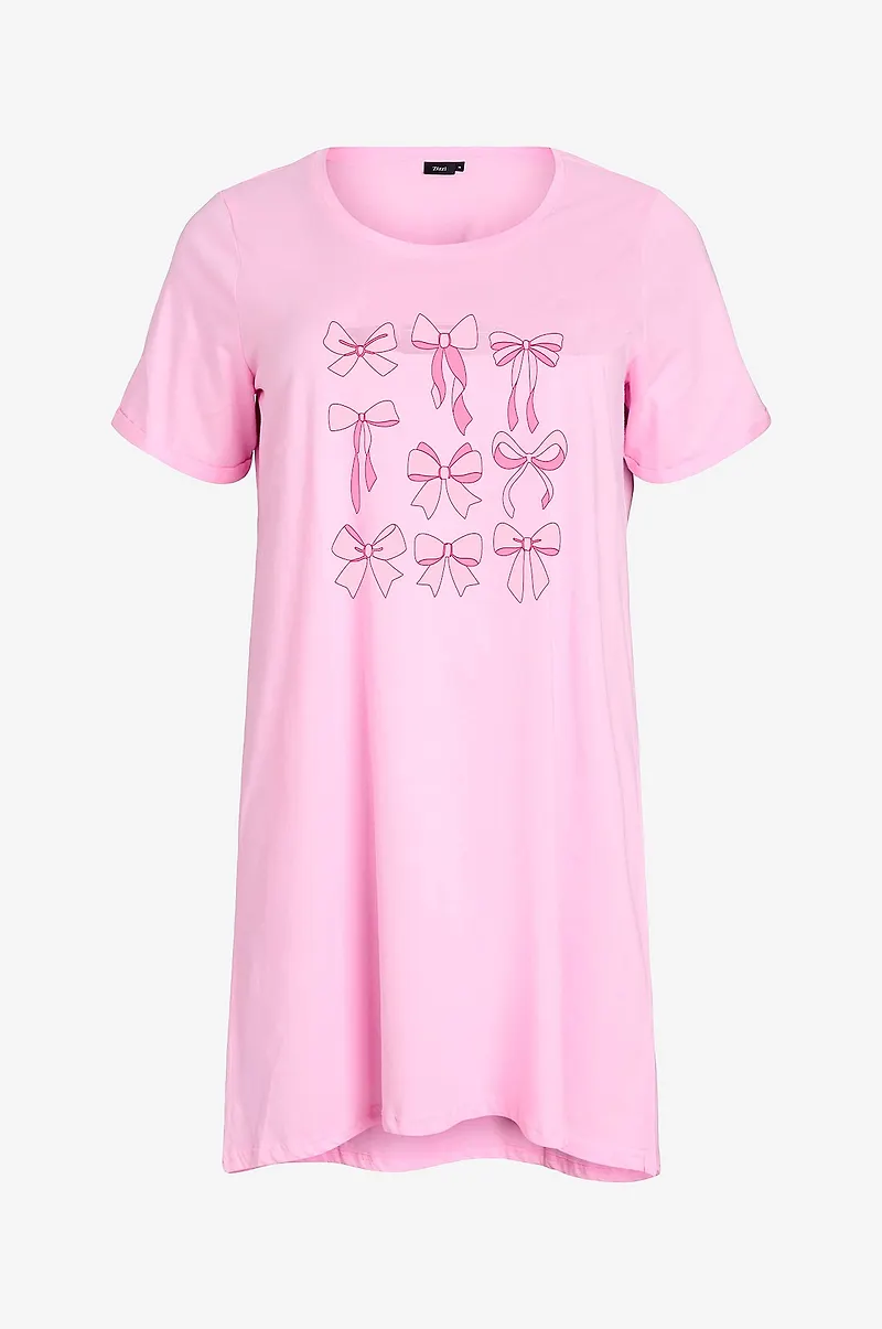 Zizzi - Nattlinne mAlly S/S Abk Dress - Rosa