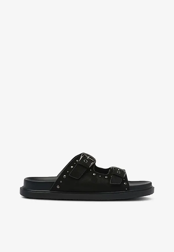 Zizzi - Sandaler fKayla Stud - Svart