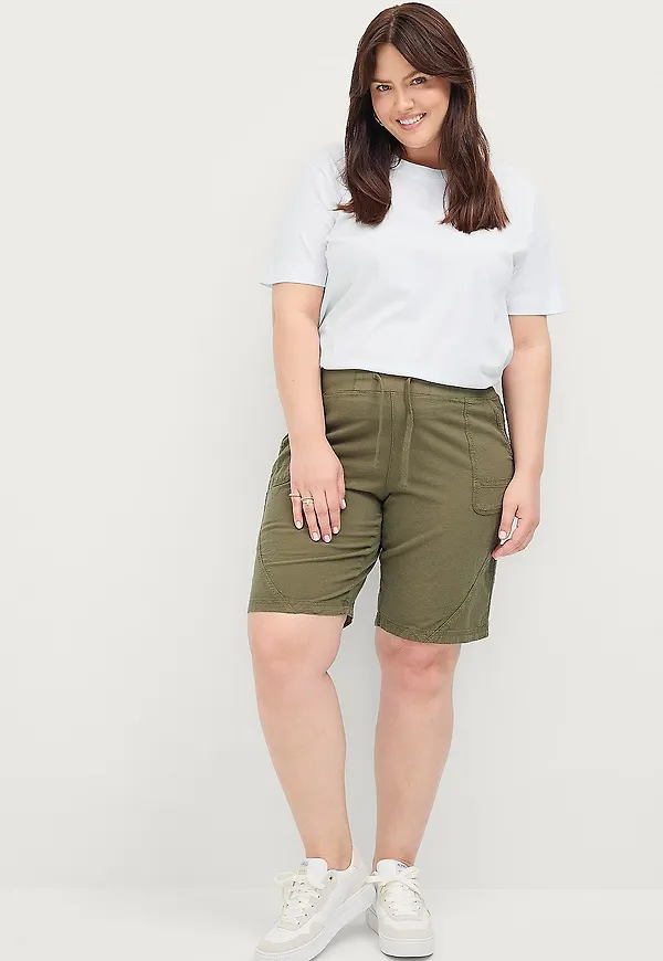 Zizzi - Shorts jEasy Shorts - Grön