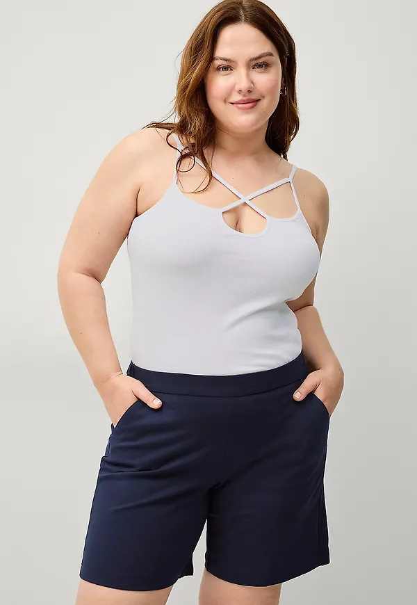 Zizzi - Shorts jMaddison Shorts - Blå