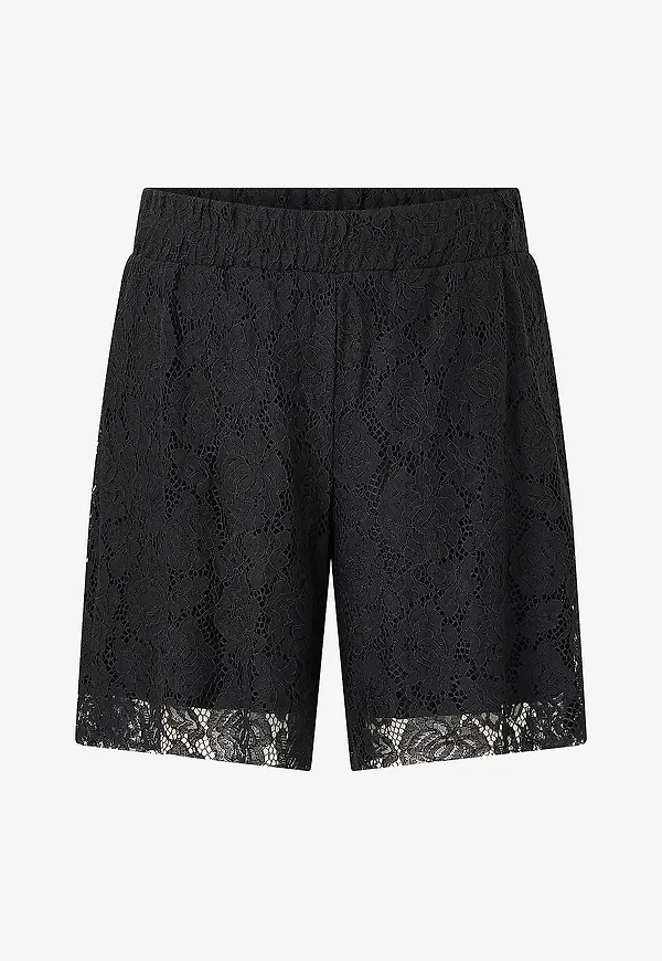 Zizzi - Shorts mMonika, Shorts - Svart