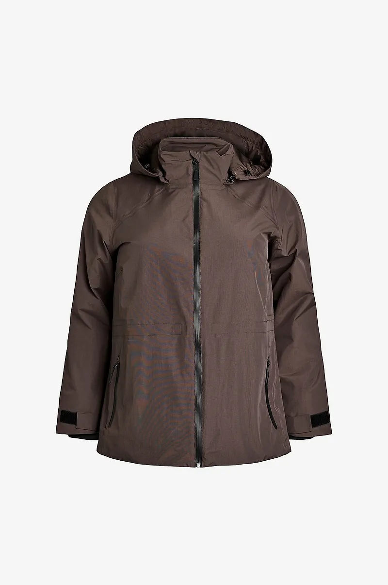 Zizzi - Skaljacka Mweather, L/S, Jacket - Brun