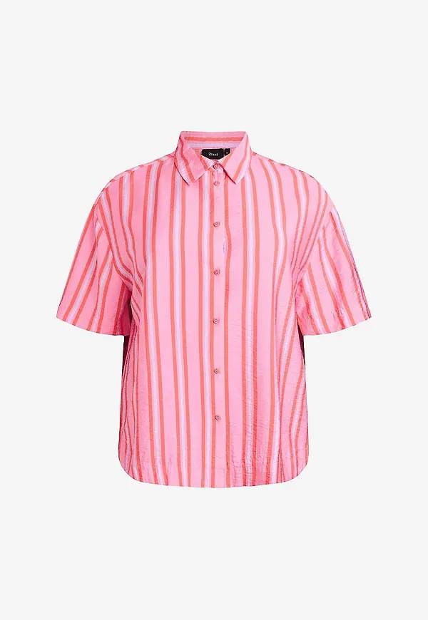 Zizzi - Skjorta mFina S/S - Rosa
