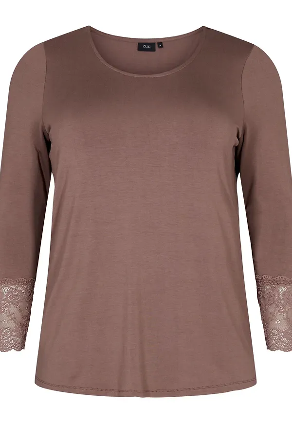 Zizzi T-shirt 'EHUILI' taupe