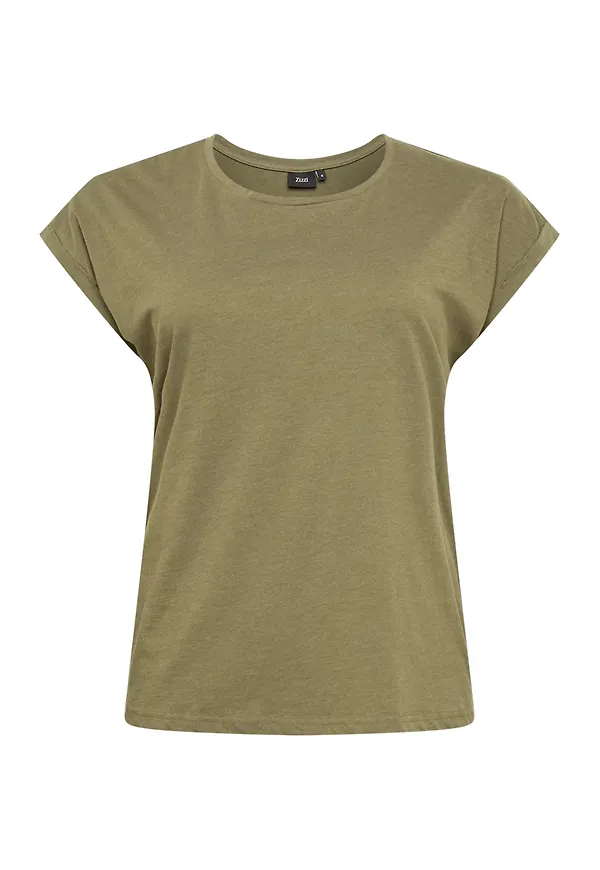 Zizzi T-shirt 'KATJA' oliv