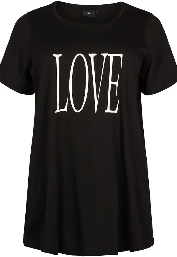 Zizzi T-shirt svart / vit