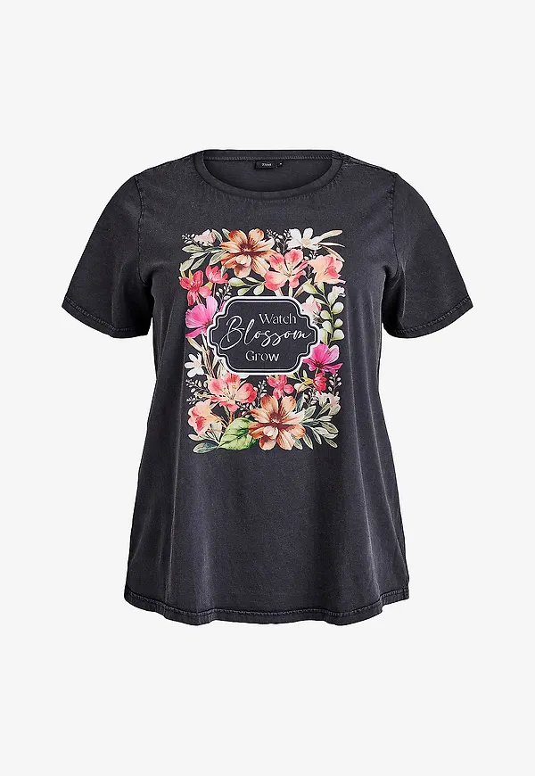Zizzi - T-shirt mAlly S/S - Rosa