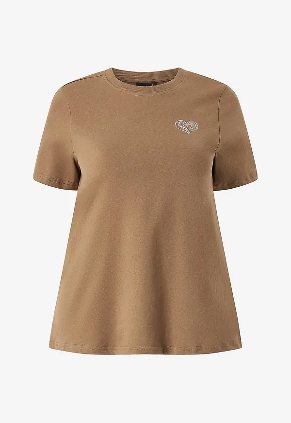 Zizzi - T-shirt Mliz - Brun