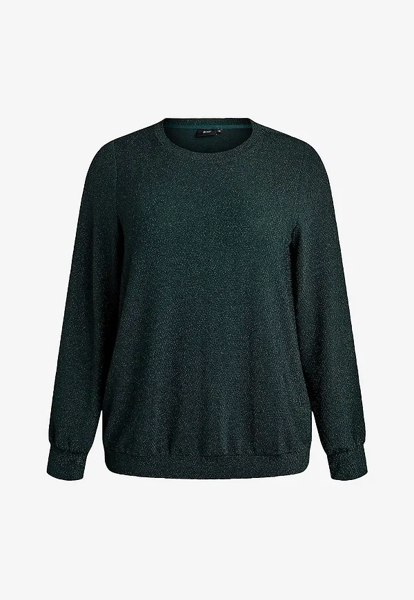 Zizzi - Topp caDiana L/S - Grön