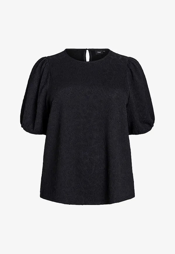 Zizzi - Topp cAmina S/S - Svart