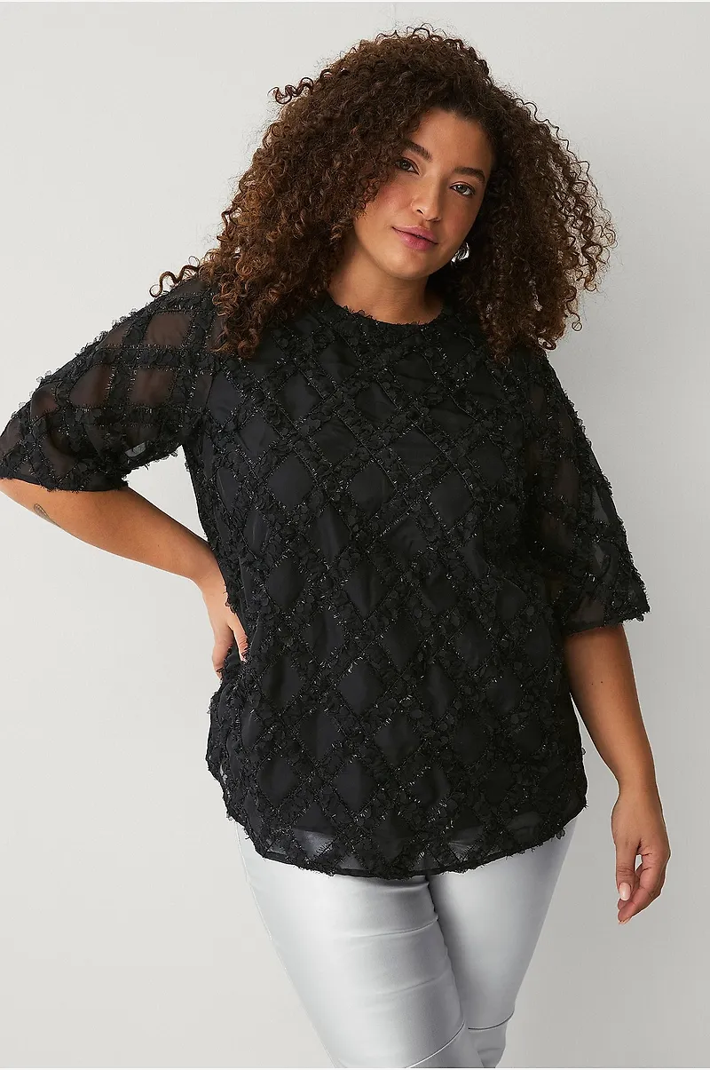 Zizzi - Topp mJosa 1/2 Blouse - Svart