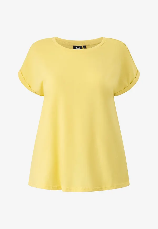 Zizzi - Topp T-shirts - Gul