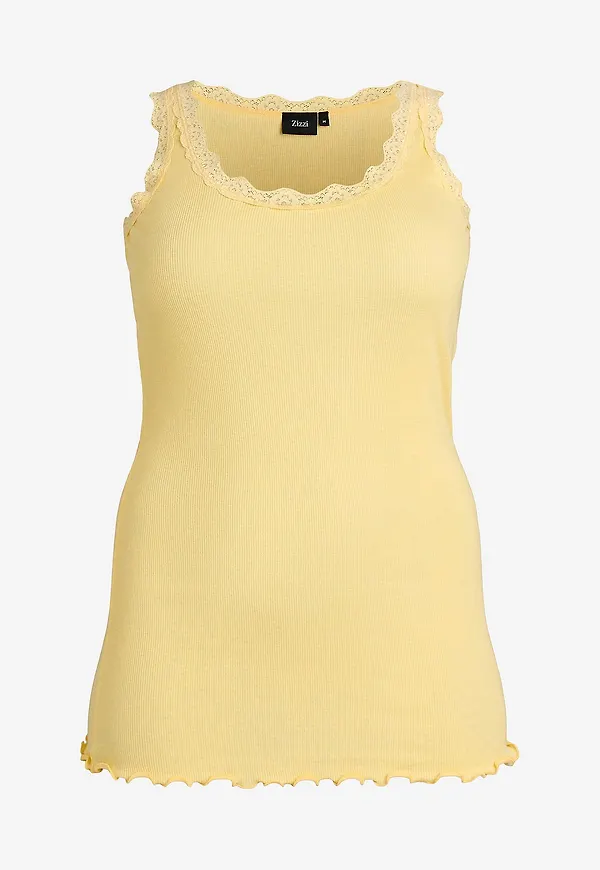 Zizzi - Topp vmLiv S/L Top - Gul