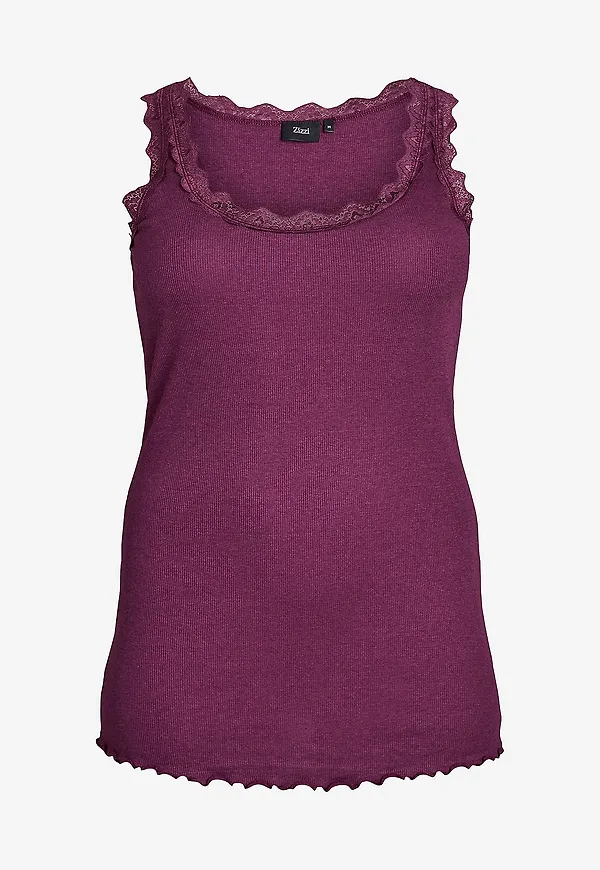Zizzi - Topp vmLiv S/L Top - Lila